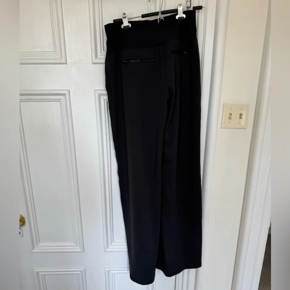 Athleta Venice High Rise Wide Leg Pants, Black, Sz Medium Tall - Picture 4 of 8